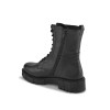 TSF Women Black Leather Winter Boots (ROXY-03-BLK )